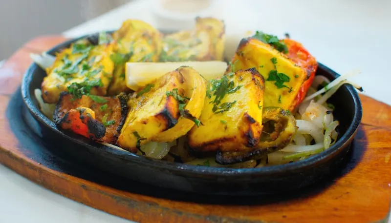 Aloo gobi — vegan potato and cauliflower curry with cumin and turmeric